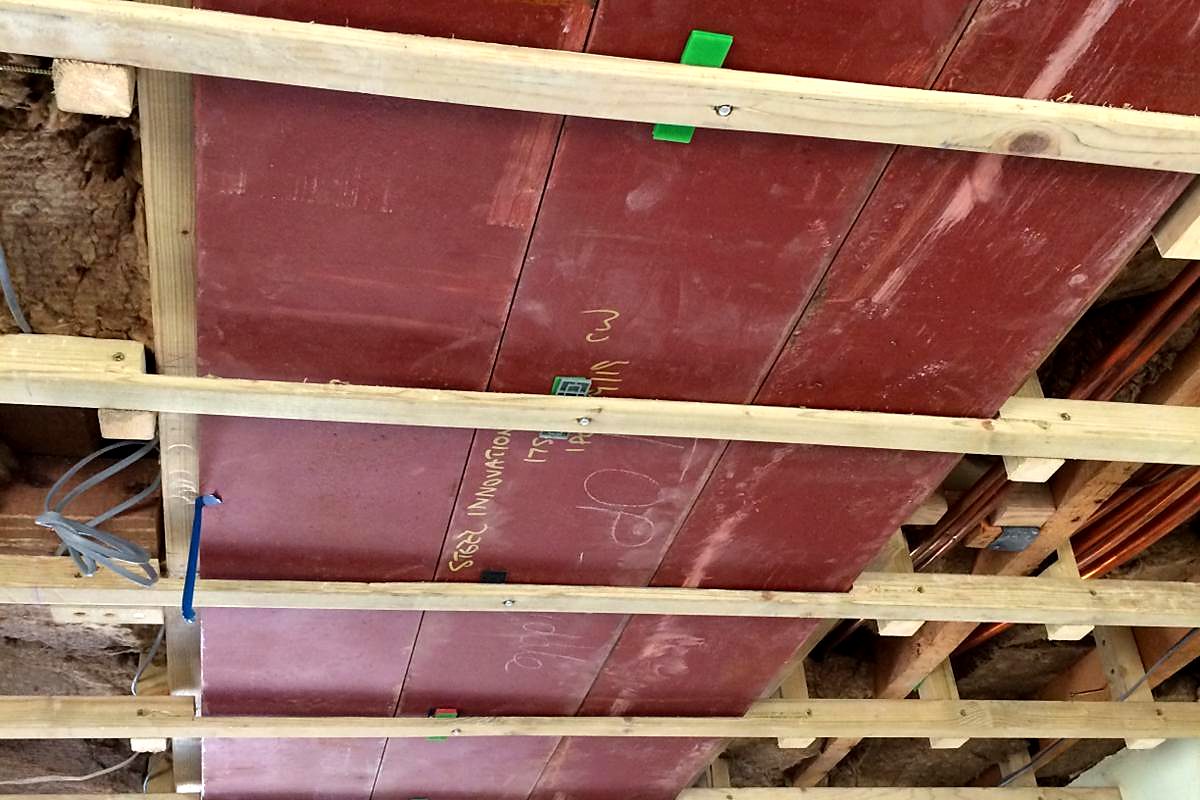 Beams under cavity wall and chimney breast